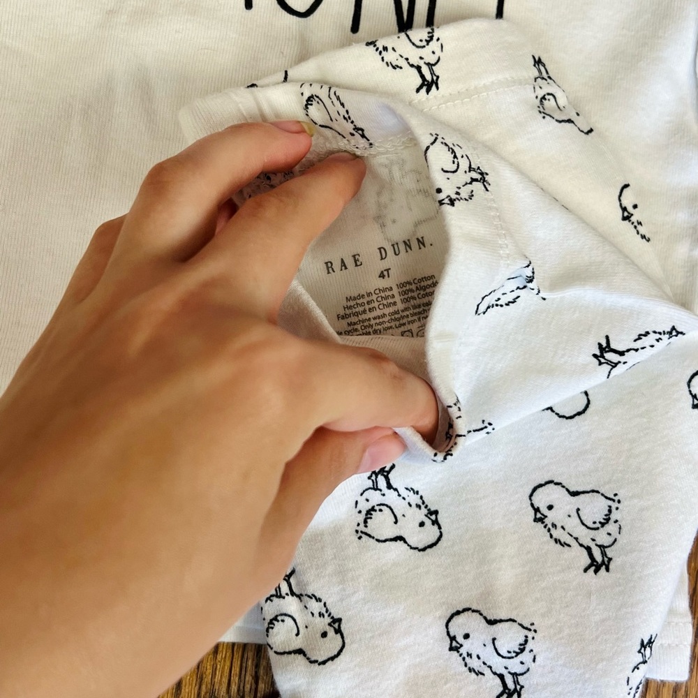RAE DUNN, 4T Kids Chick Magnet Shirt and Pants Set - Picture 6 of 7